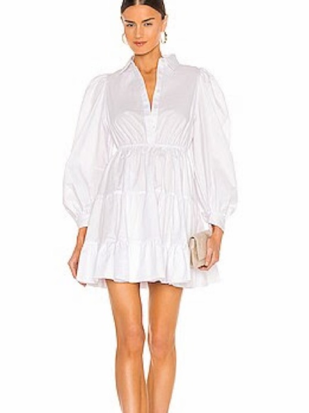 MINI POPLIN DRESS IN ORCHID
